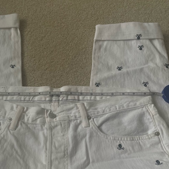 RALPH LAUREN/POLO Hampton relaxed SKULL & COSSBOW pattern jean ~ - Picture 8 of 9